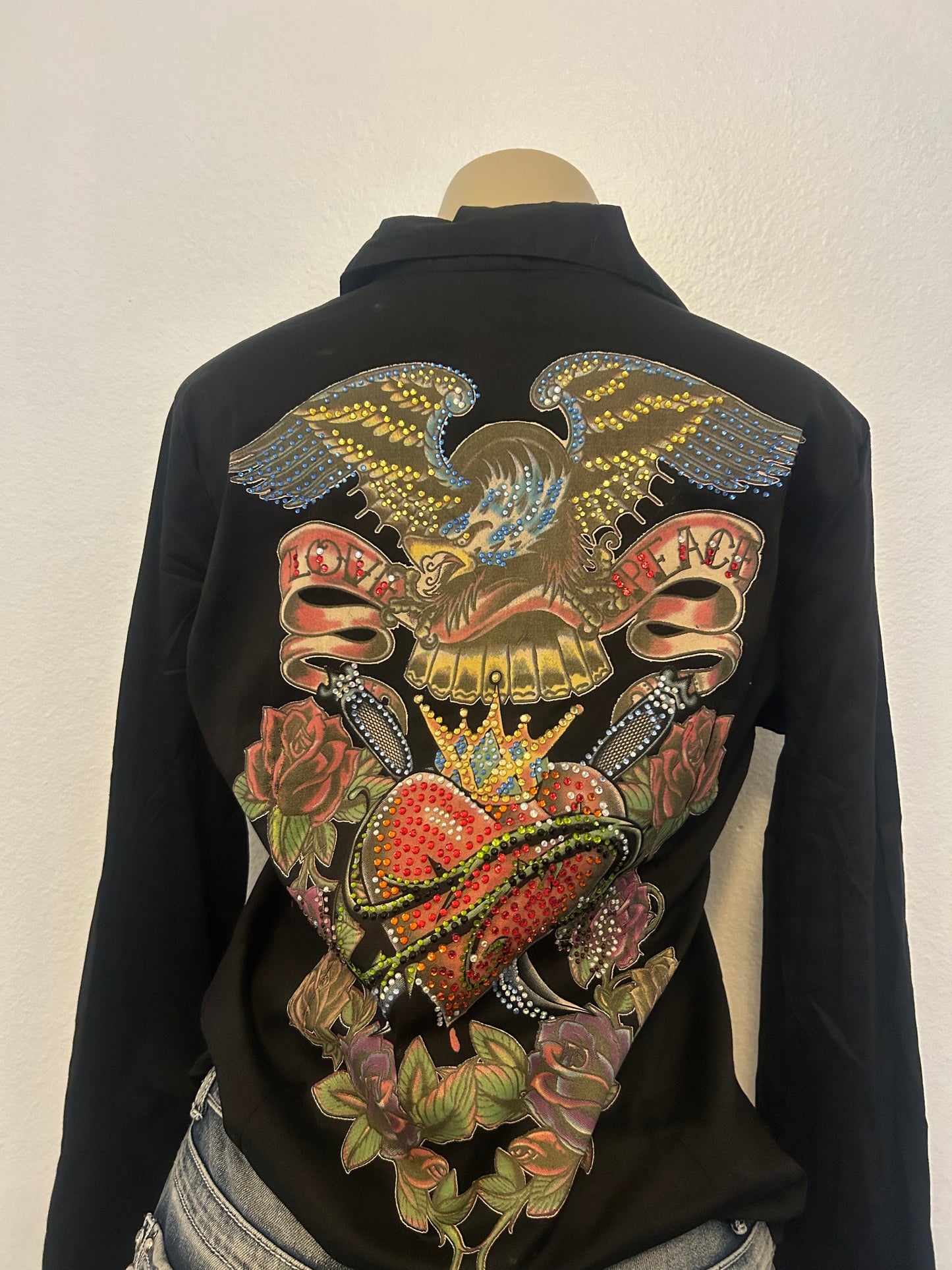 Rhinestone Button up