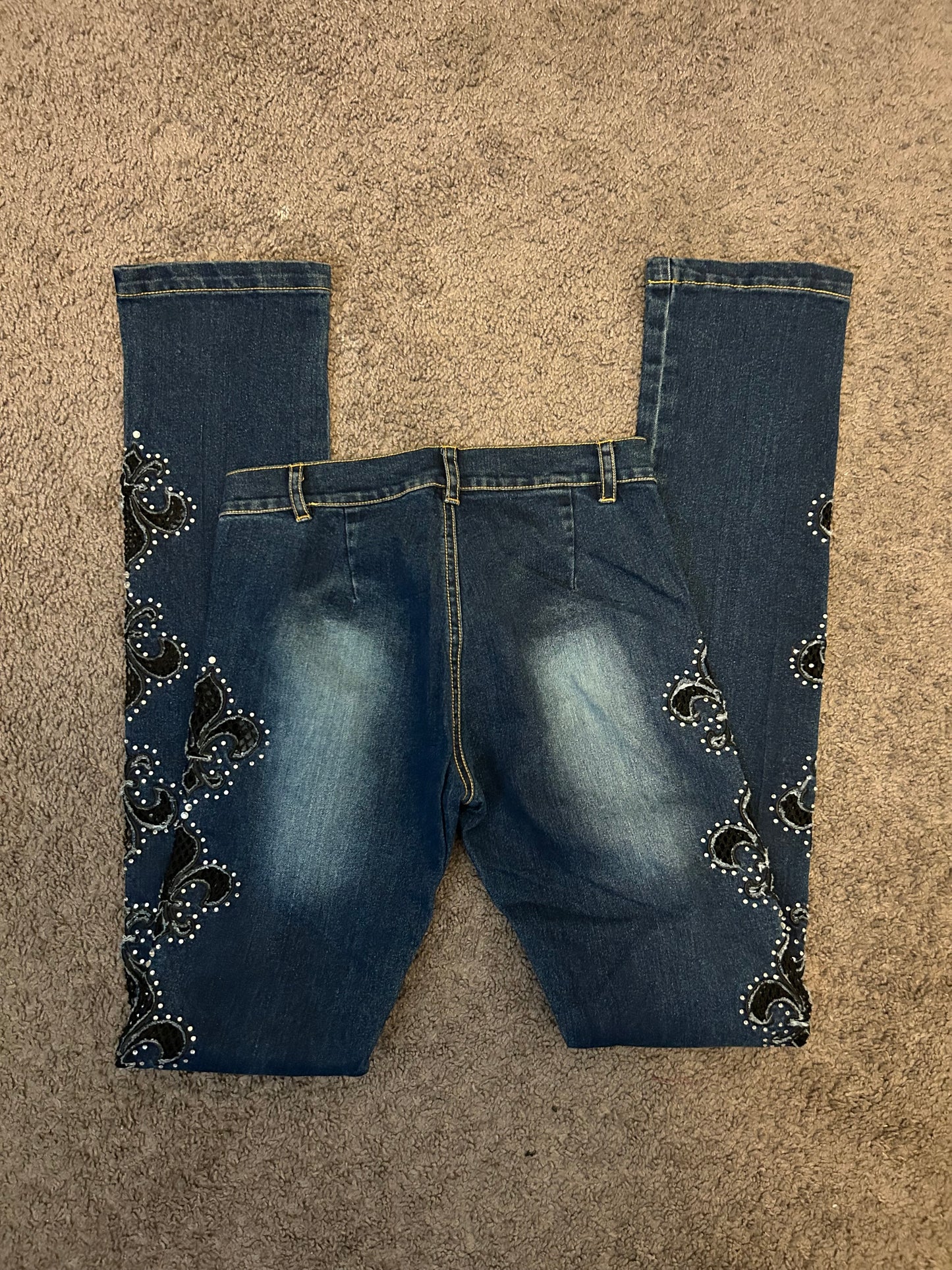 Fleur de lis jeans