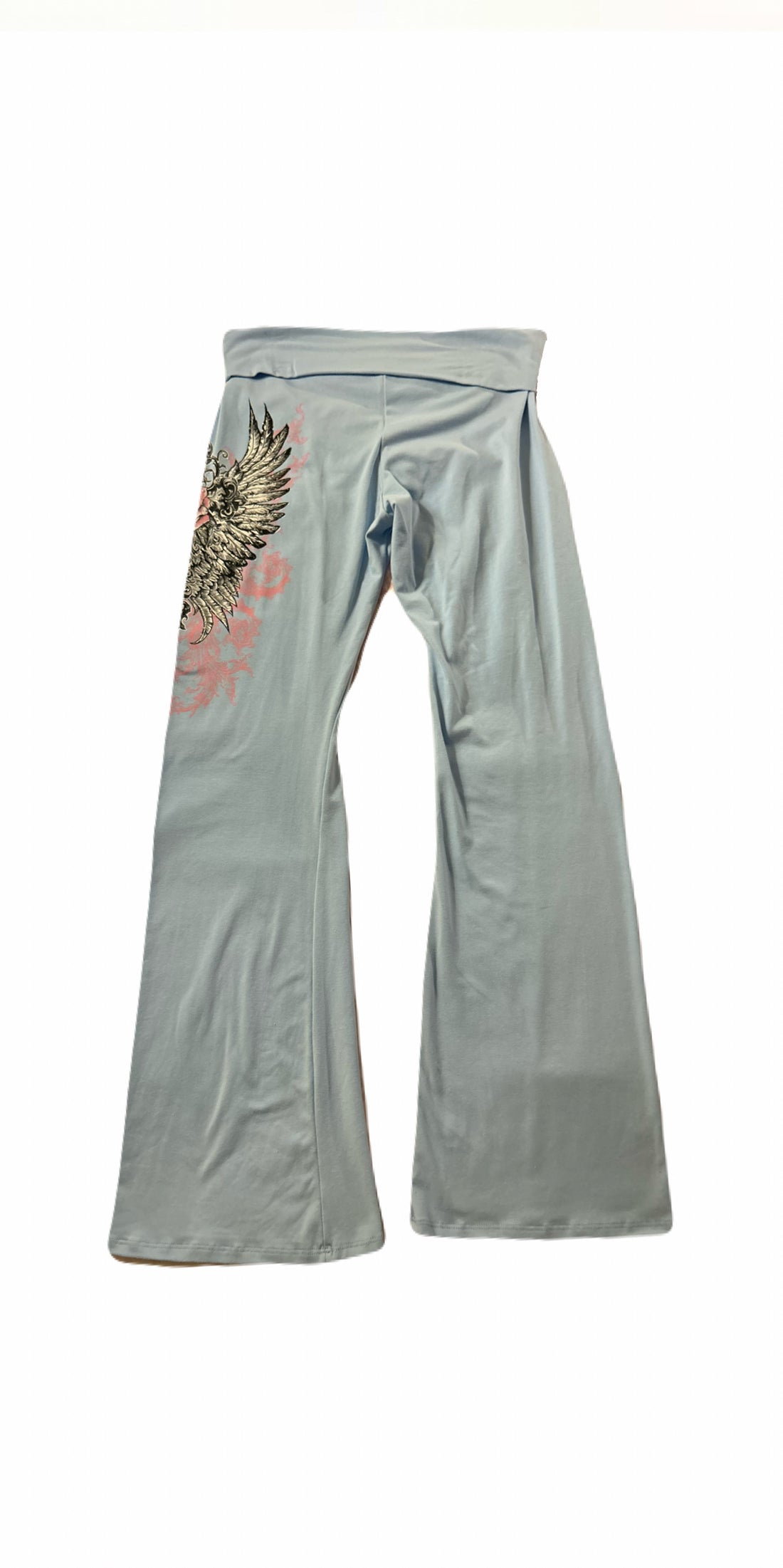 Plus size Aquamarine foldover leggings