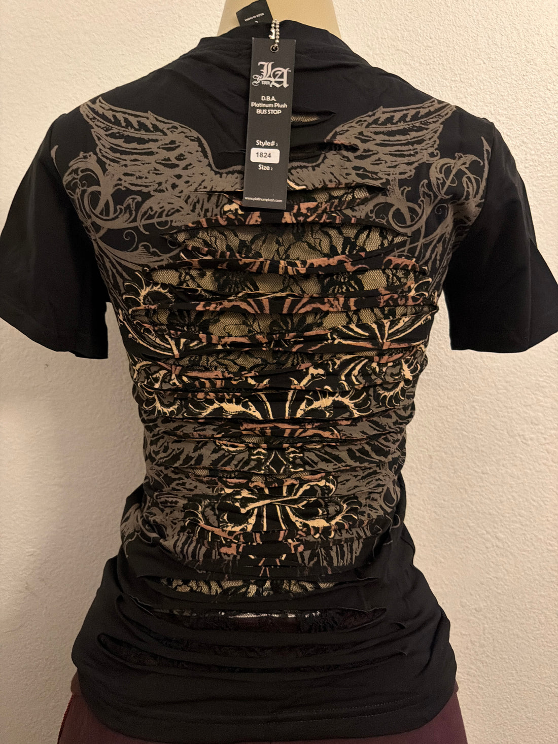 Fleur de lis cross top