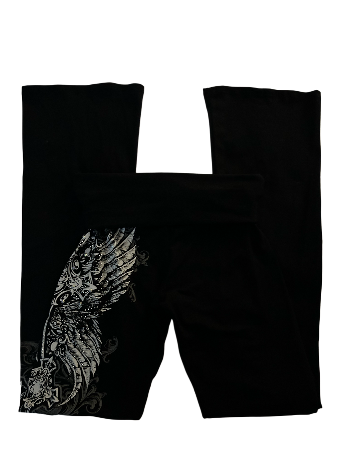 Crystelle foldover flared leggings