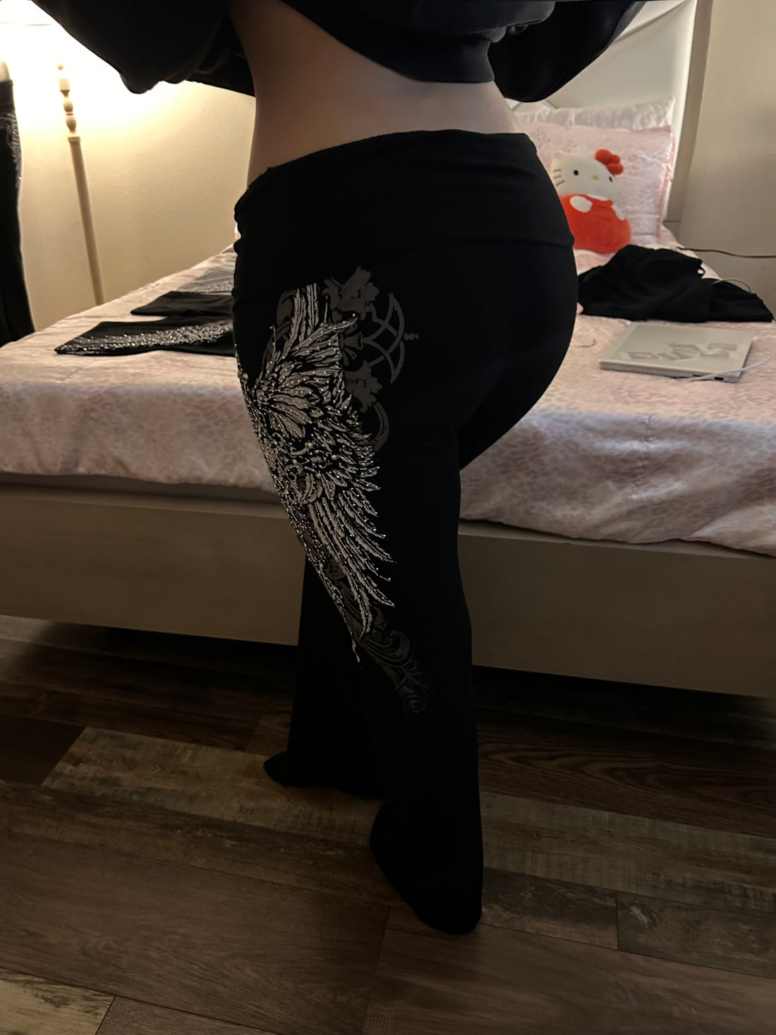 Serene Foldover flared leggings