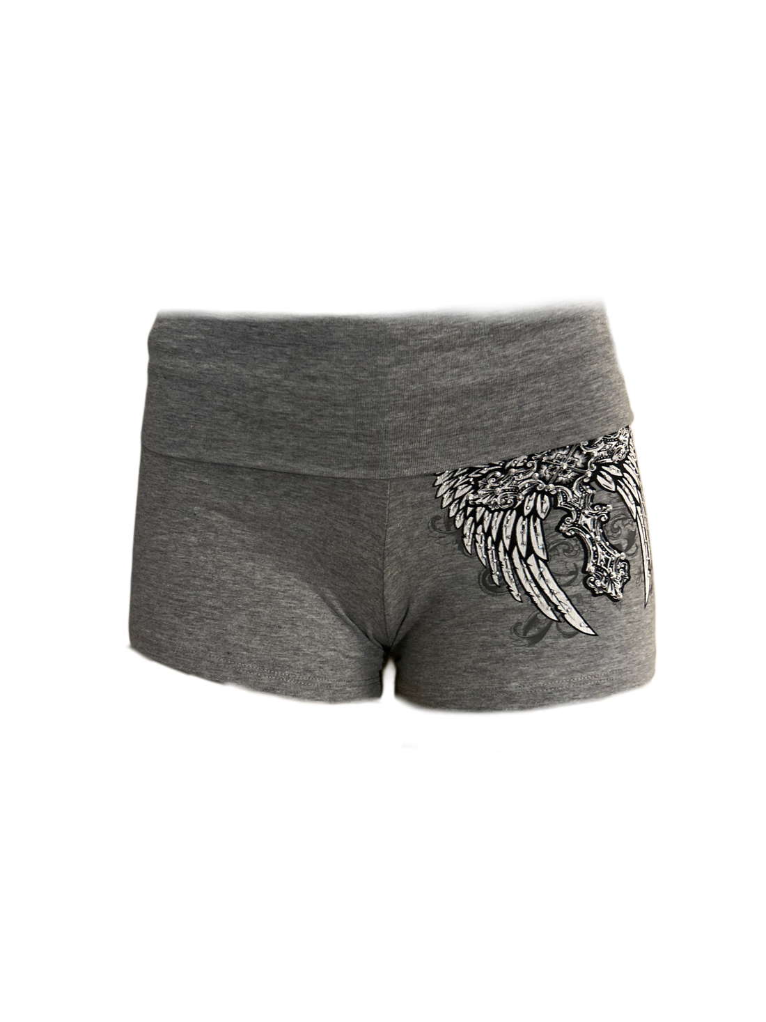 Angel wings Foldover mini shorts