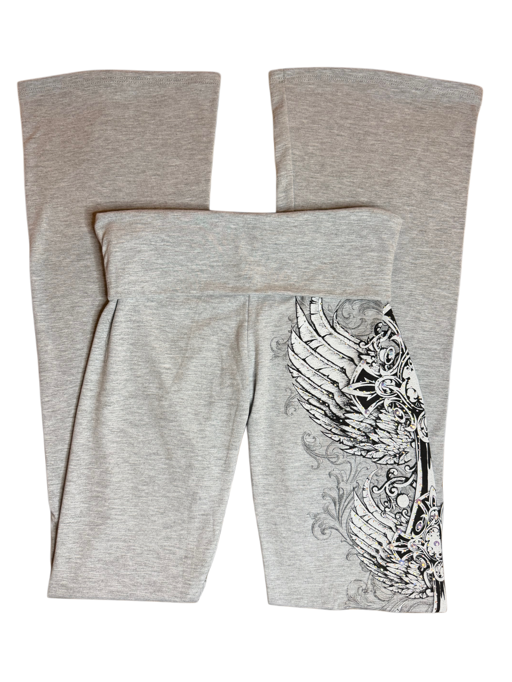 Crystelle foldover flared leggings