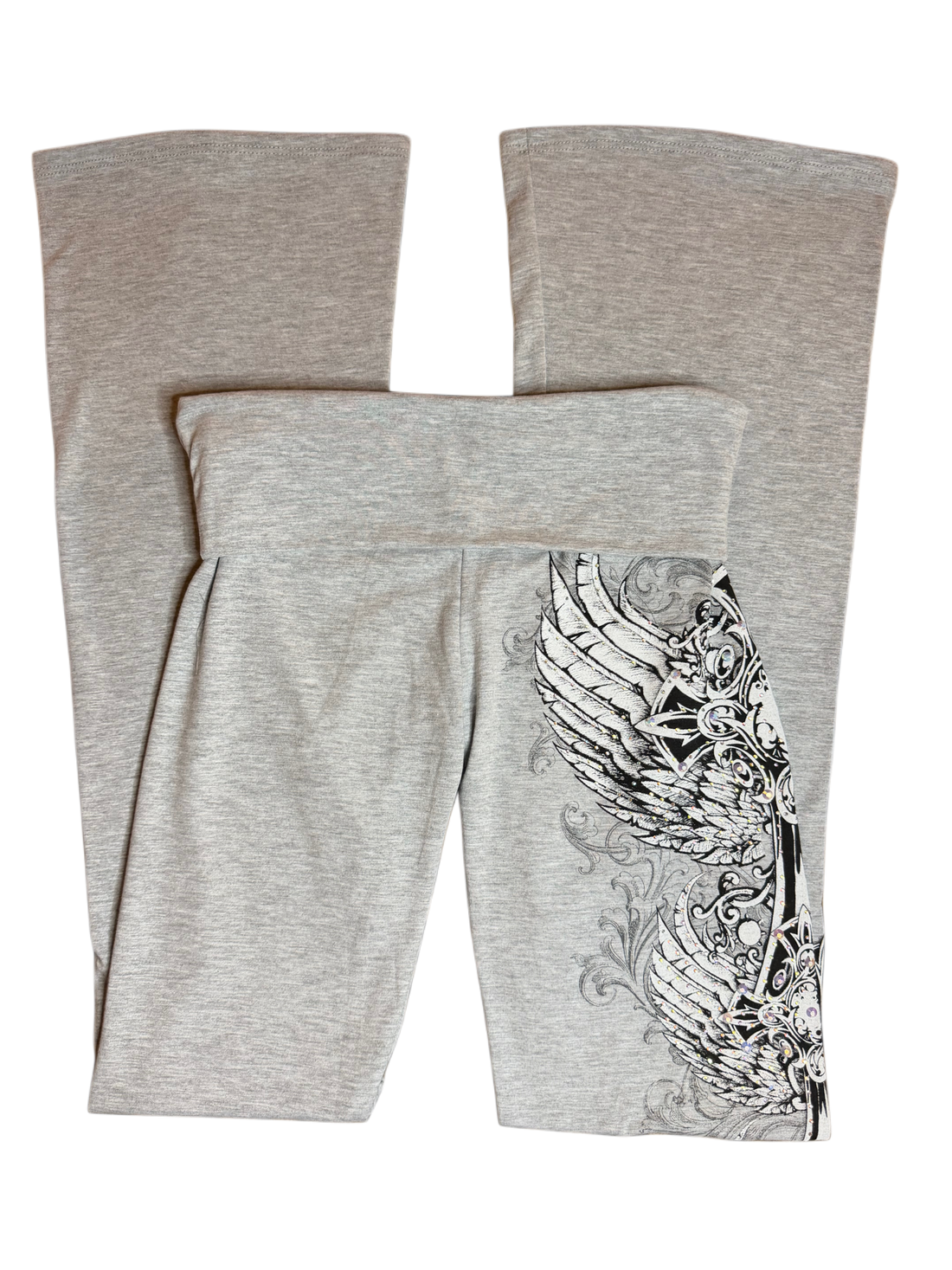 Crystelle foldover flared leggings