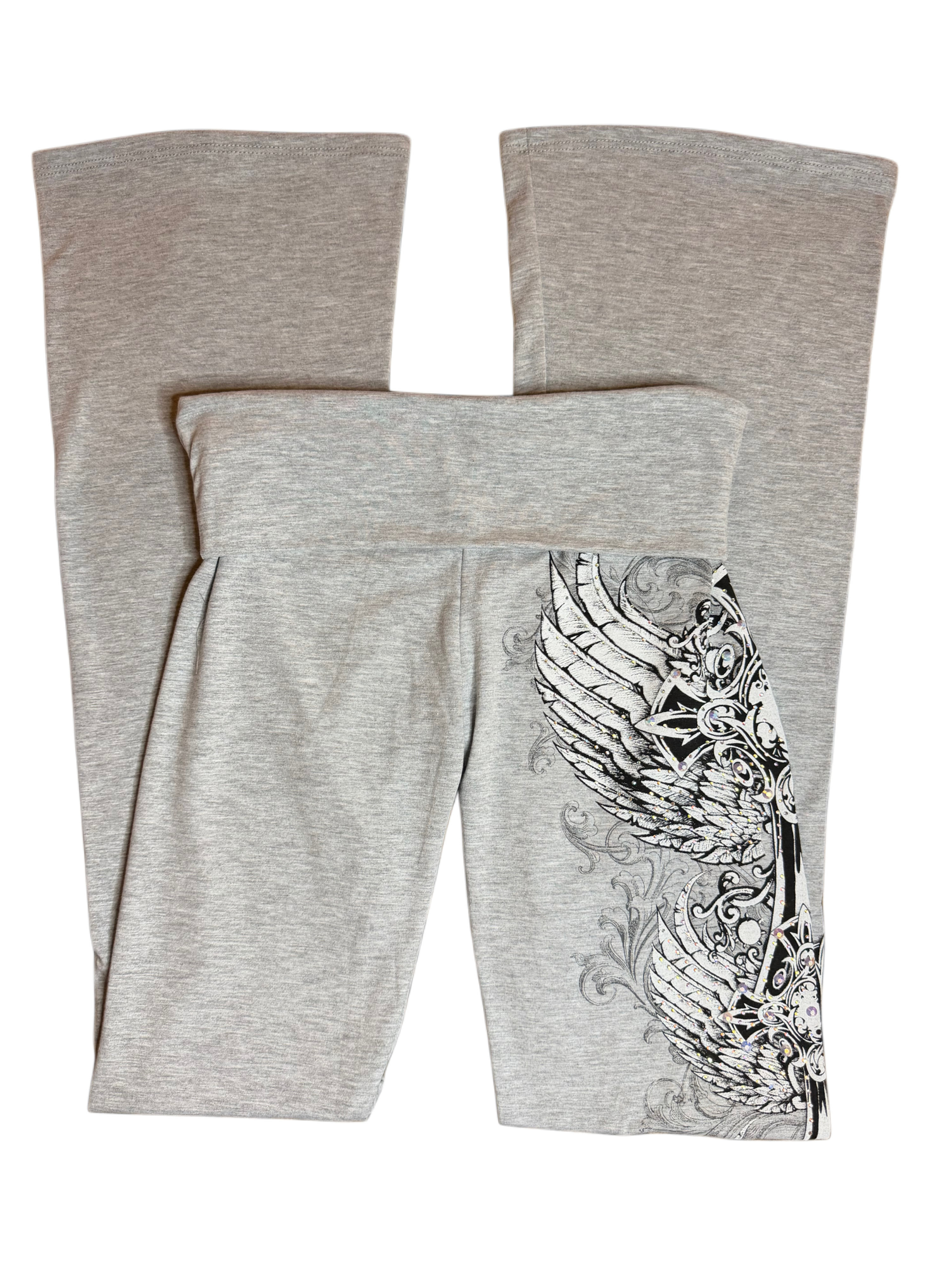 Crystelle foldover flared leggings