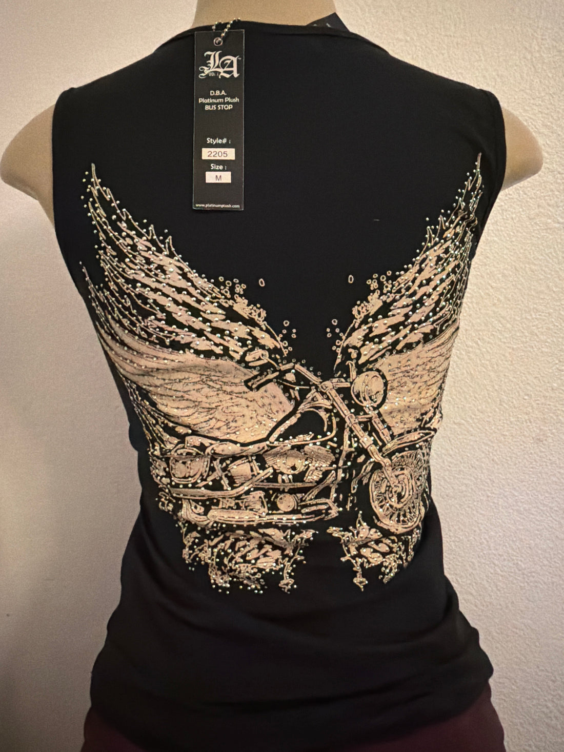 Rhinestone lace top