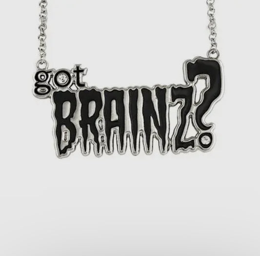 Got Brainz Black Necklace