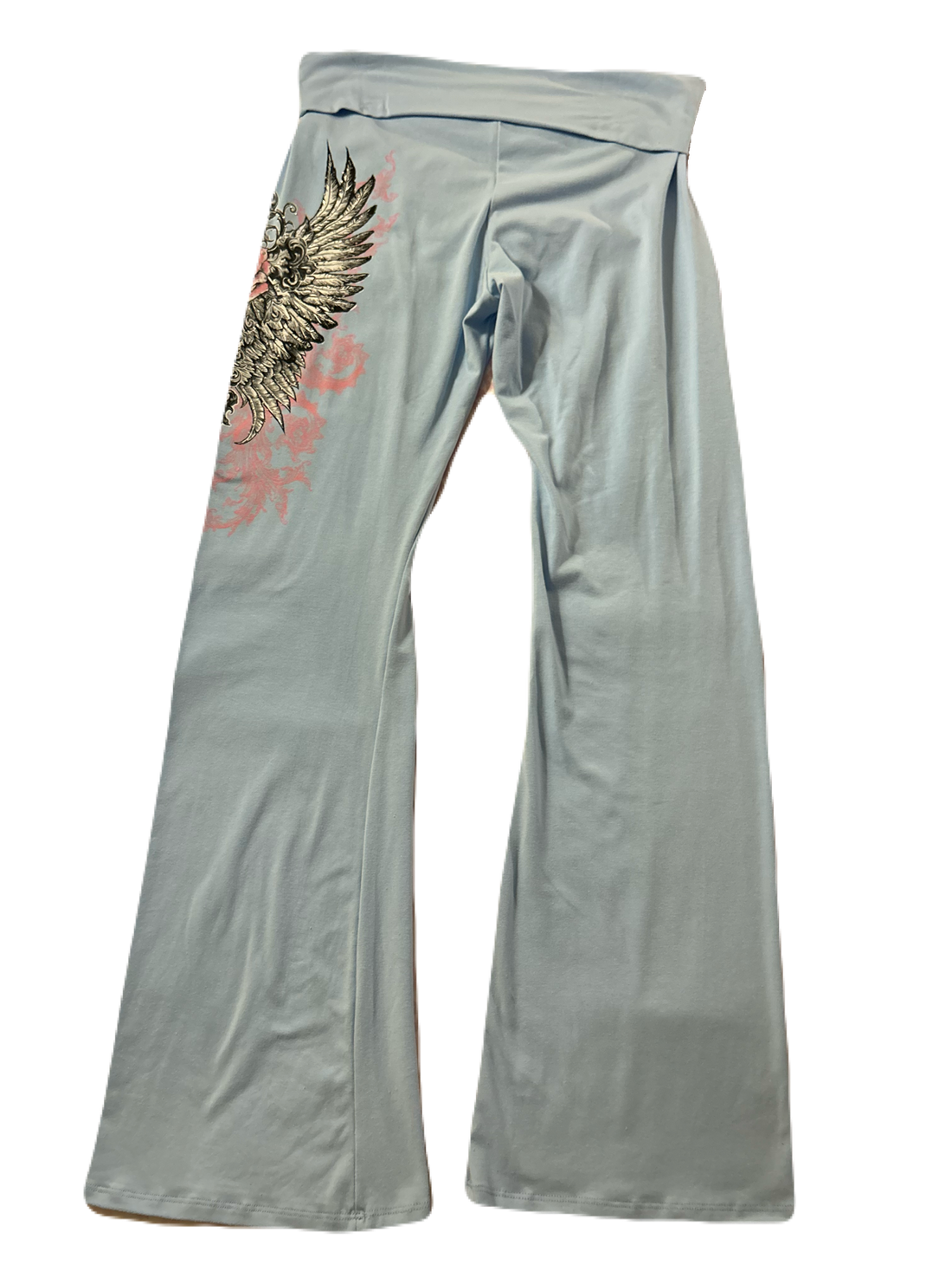 Plus size Aquamarine foldover leggings