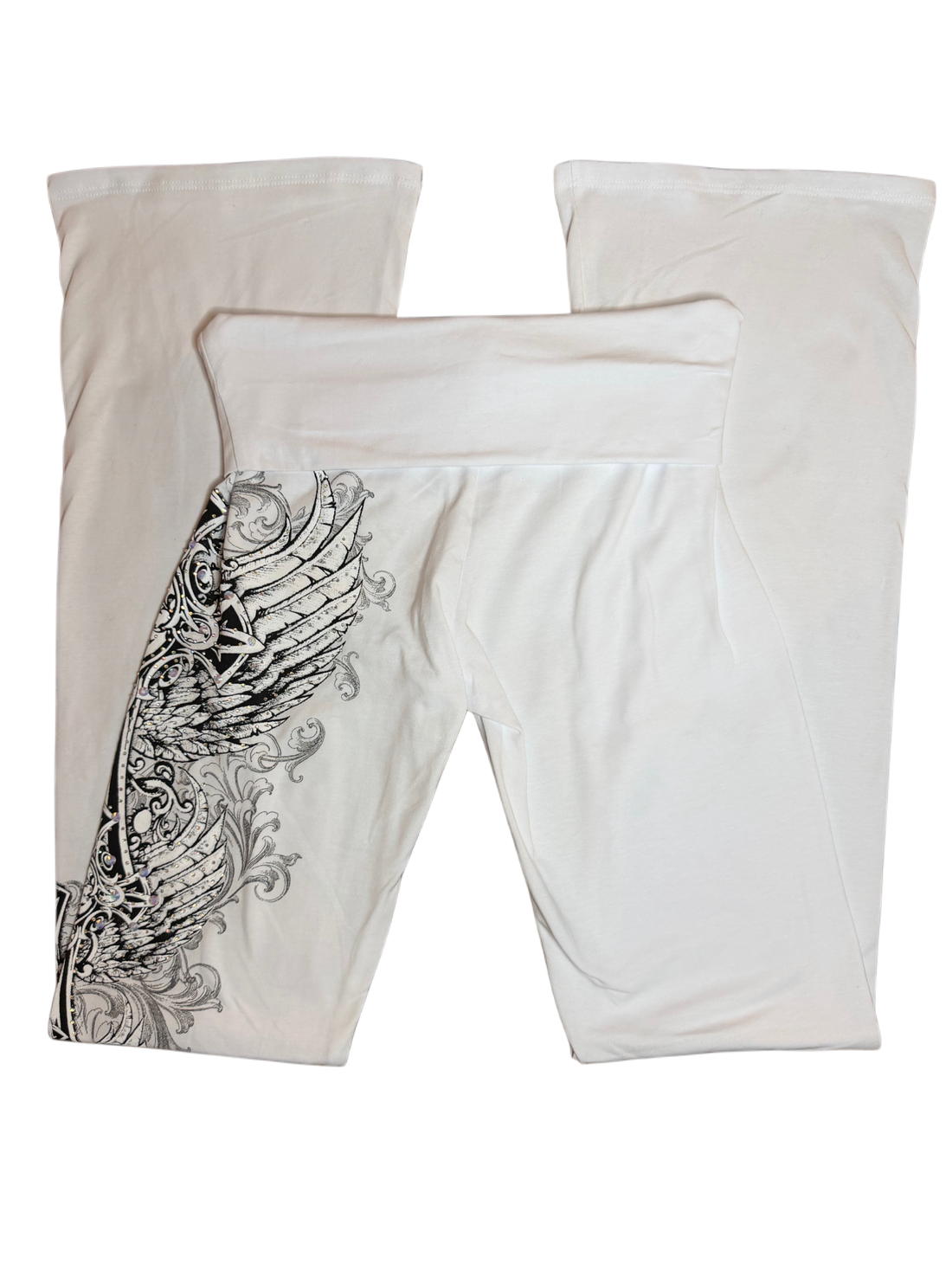 Crystelle foldover flared leggings