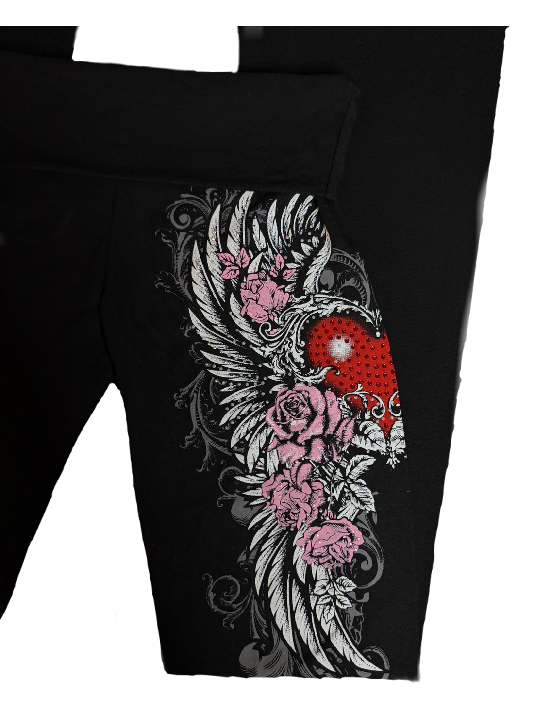Deadly love foldover flared leggings