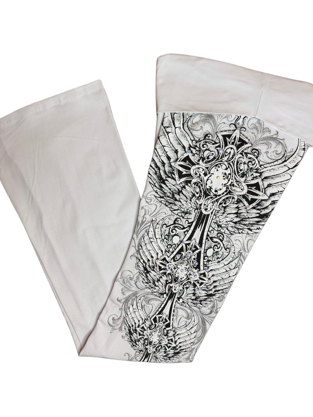 Crystelle foldover flared leggings