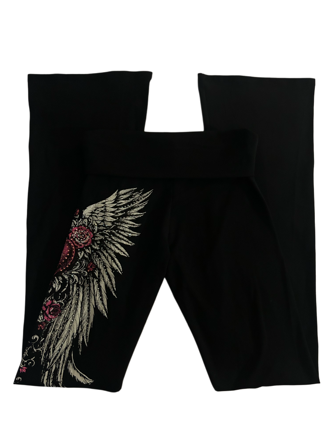 Rosetta Foldover flared leggings