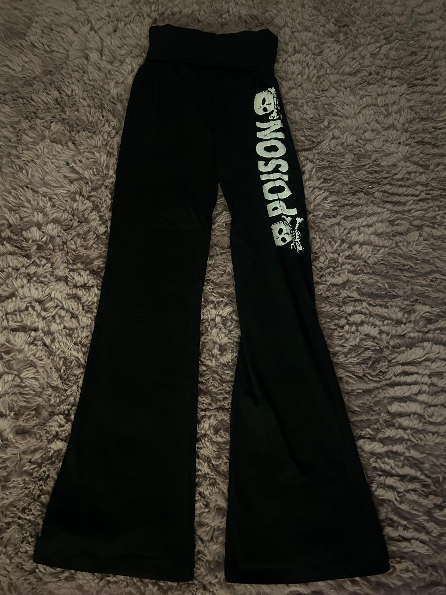 Preorder Poison Foldover Flared leggings