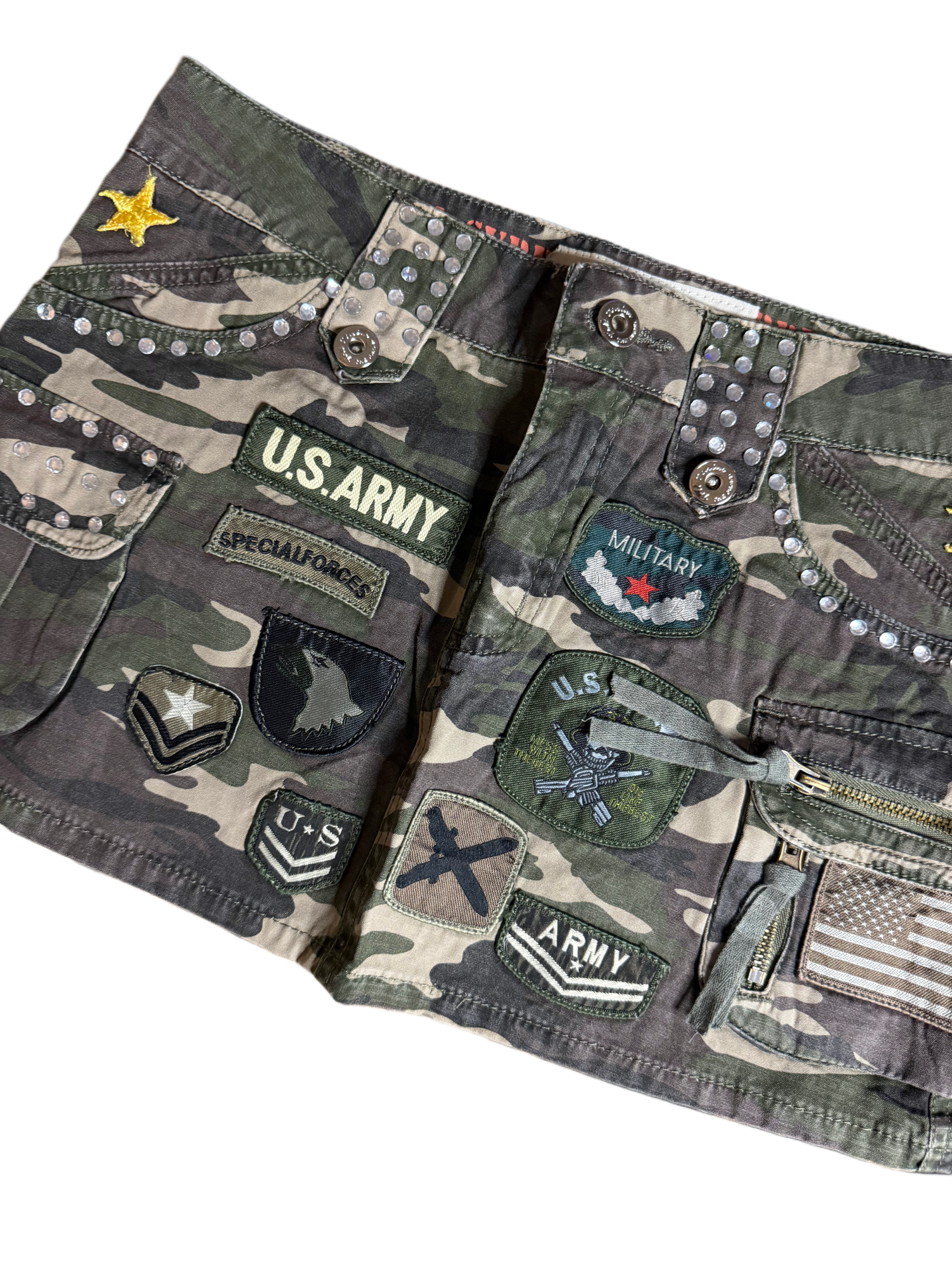 Mini army skirt