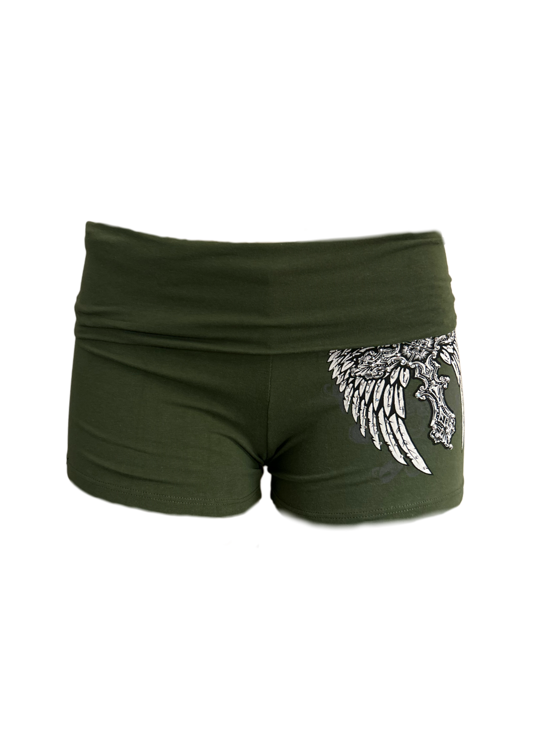 Angel wings Foldover mini shorts