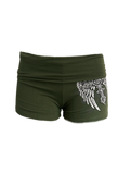 Angel wings Foldover mini shorts