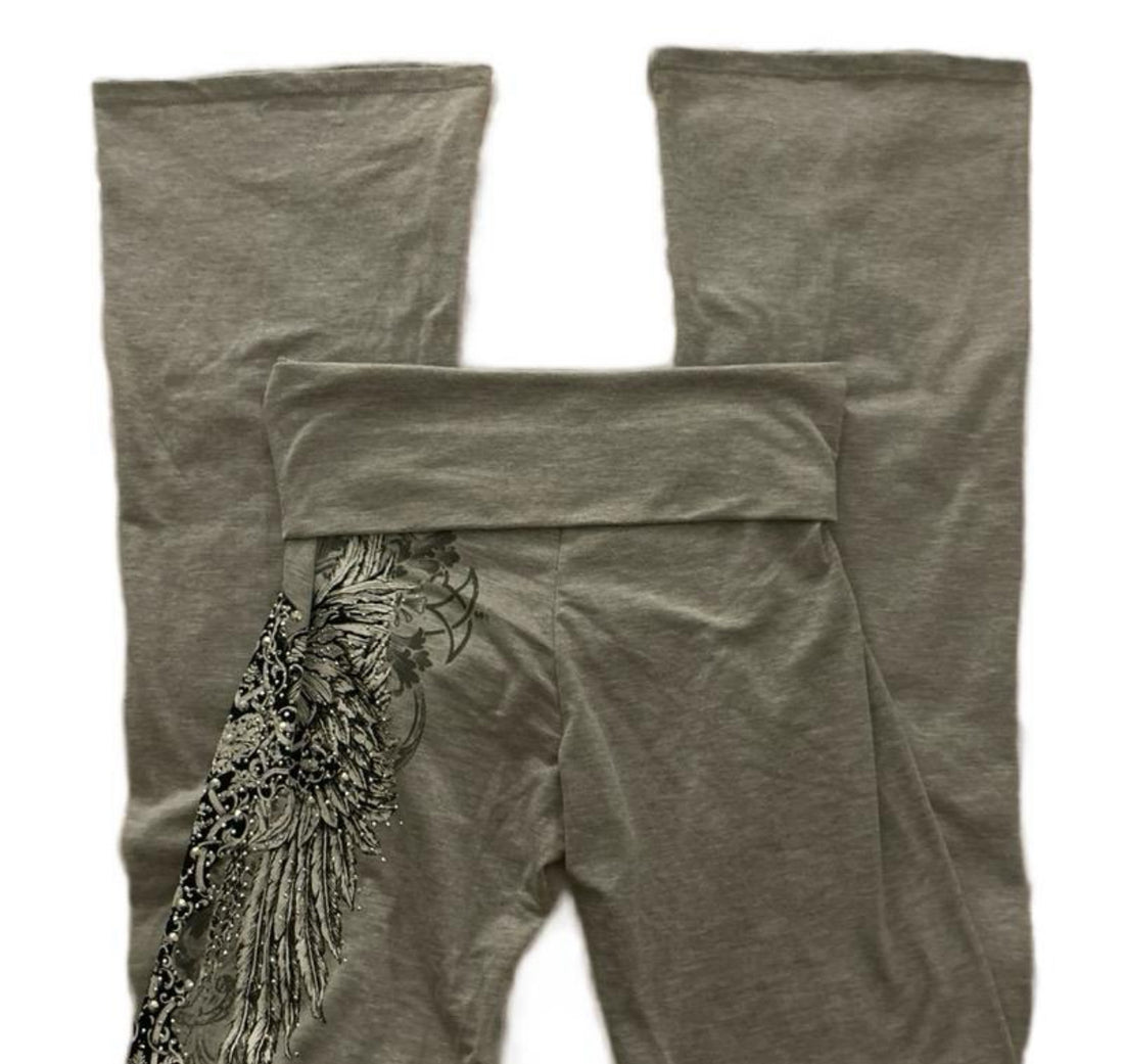 Serene Foldover flared leggings