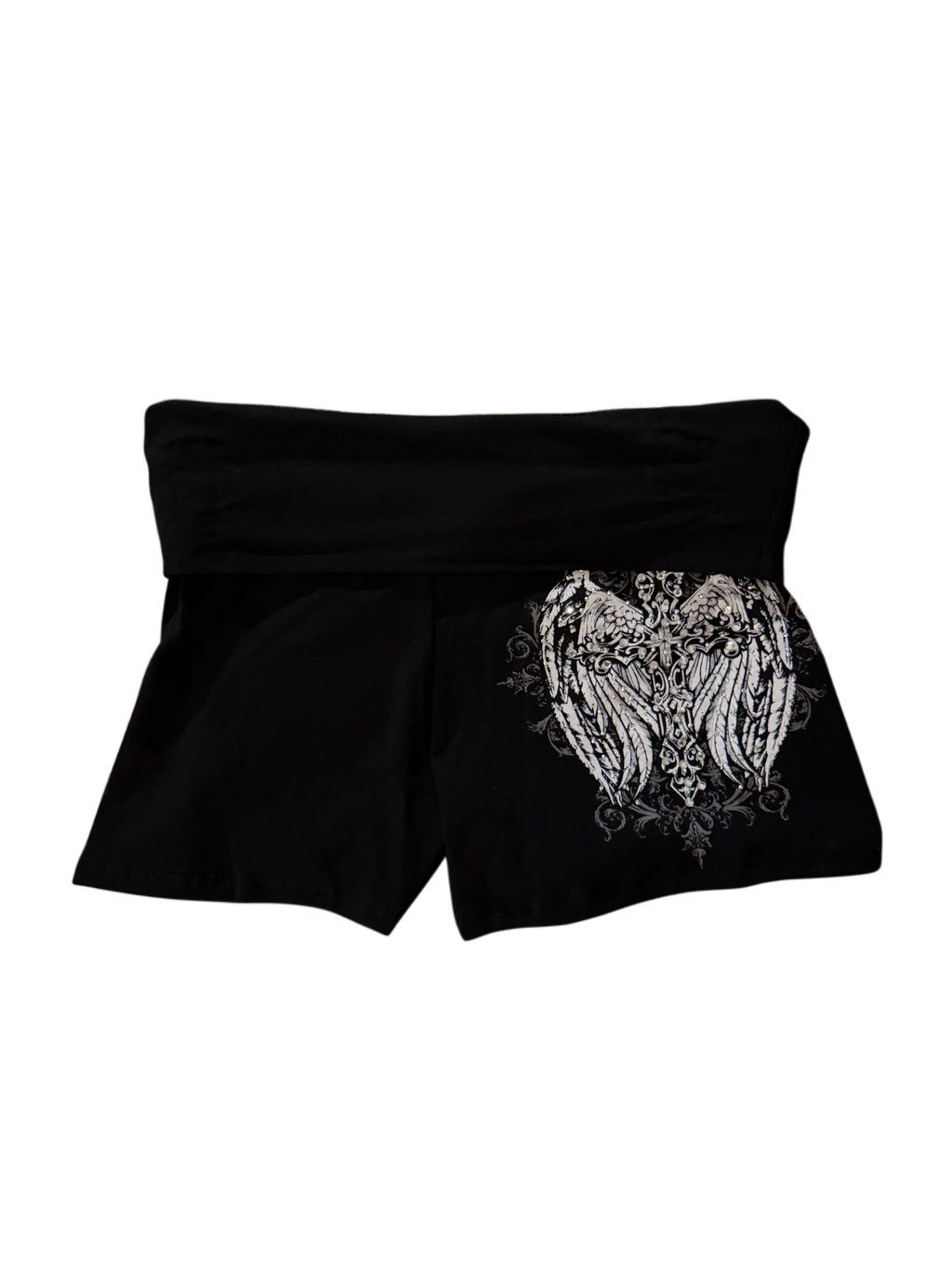 Angel wings Foldover mini shorts
