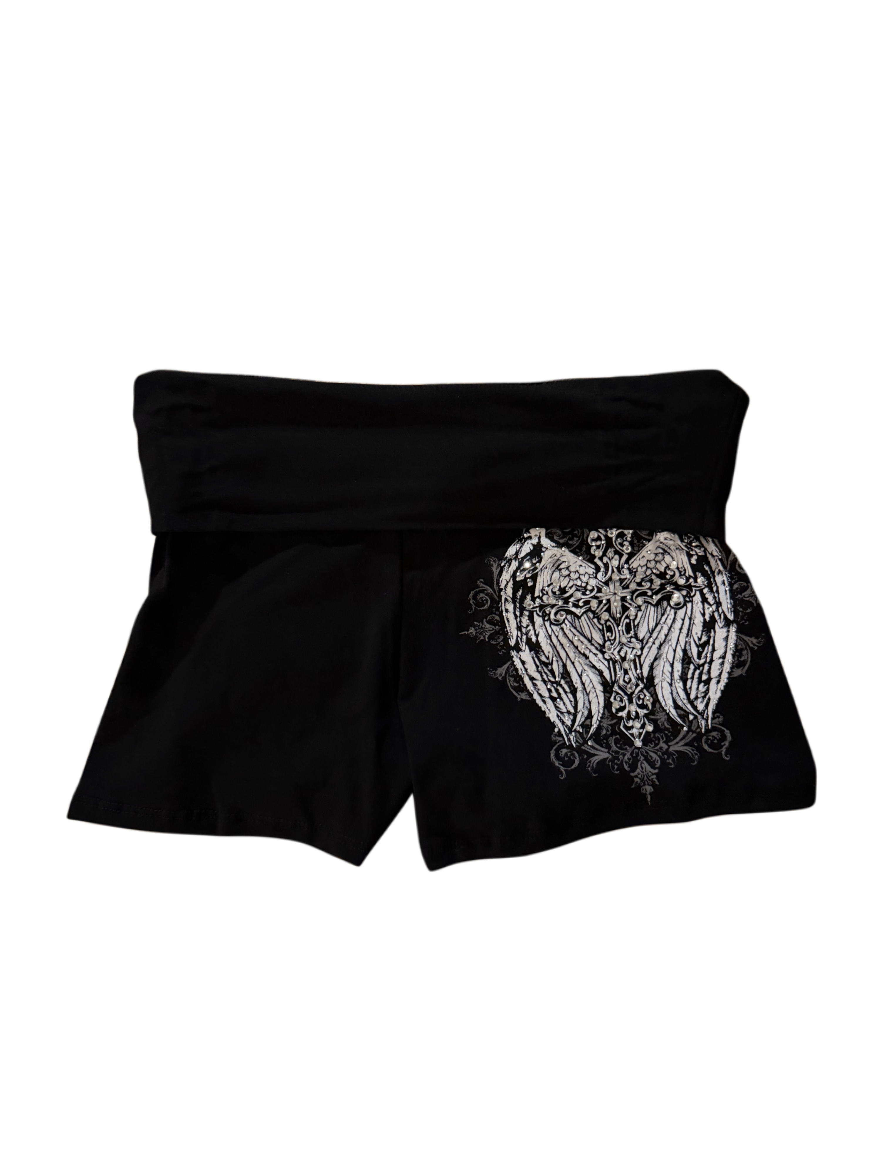 Angel wings Foldover mini shorts