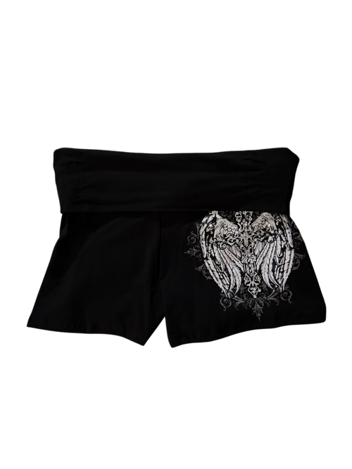 Angel wings Foldover mini shorts