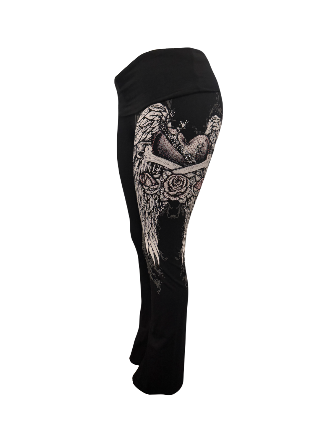 Scene Skull Heart Leggings