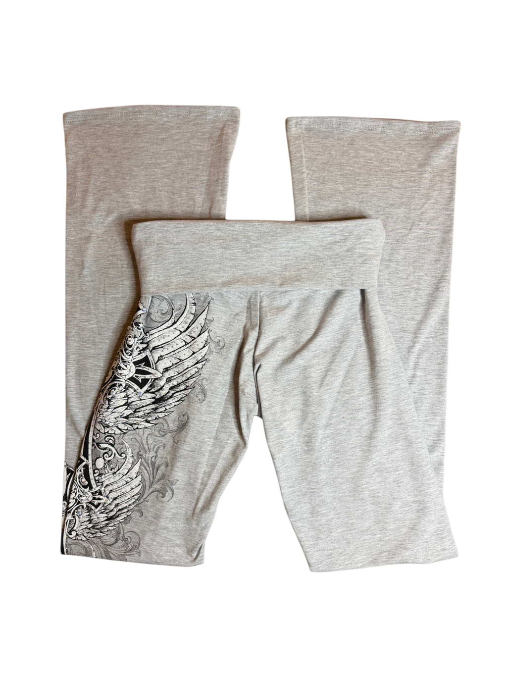 Crystelle foldover flared leggings