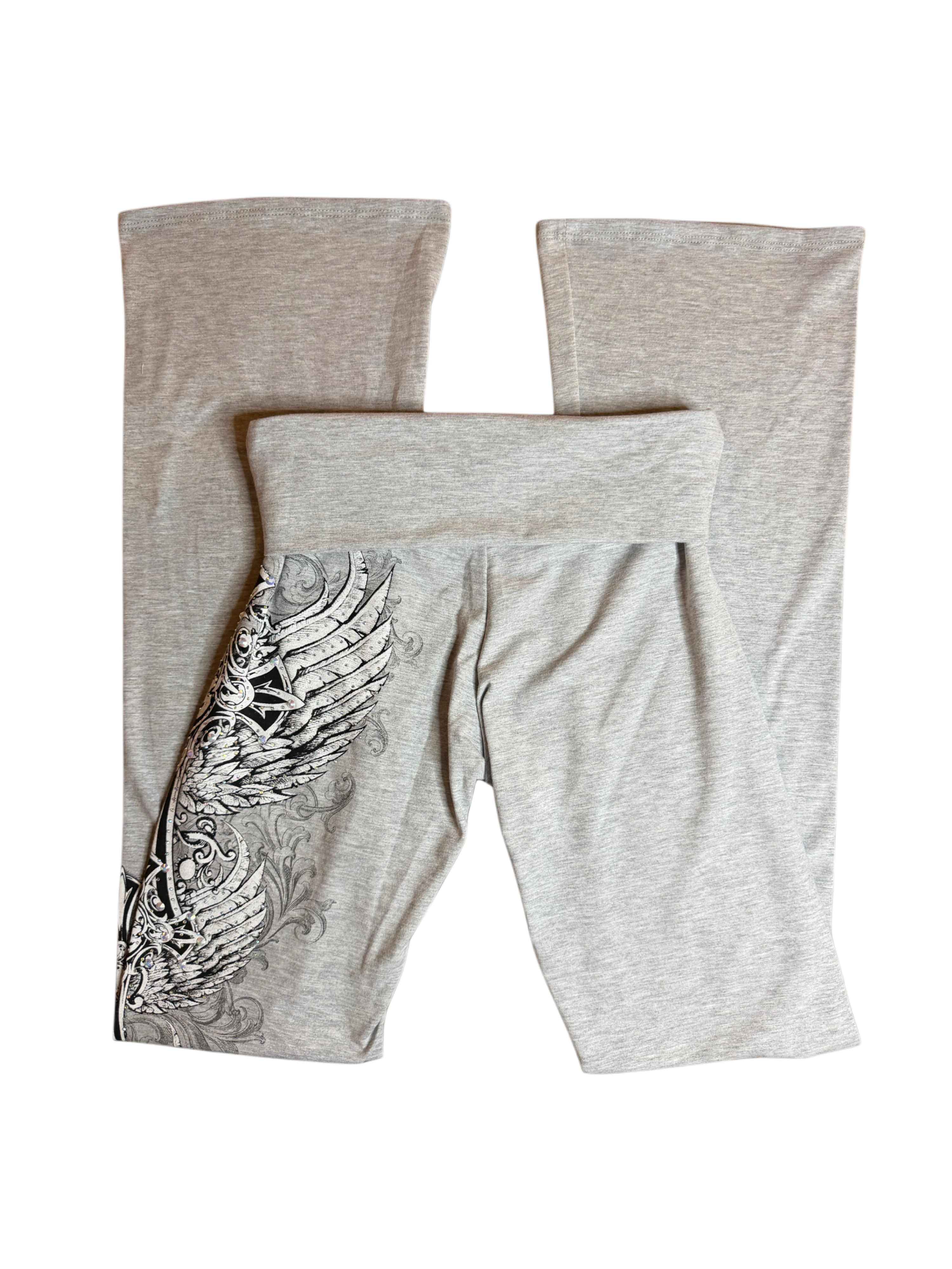 Crystelle foldover flared leggings