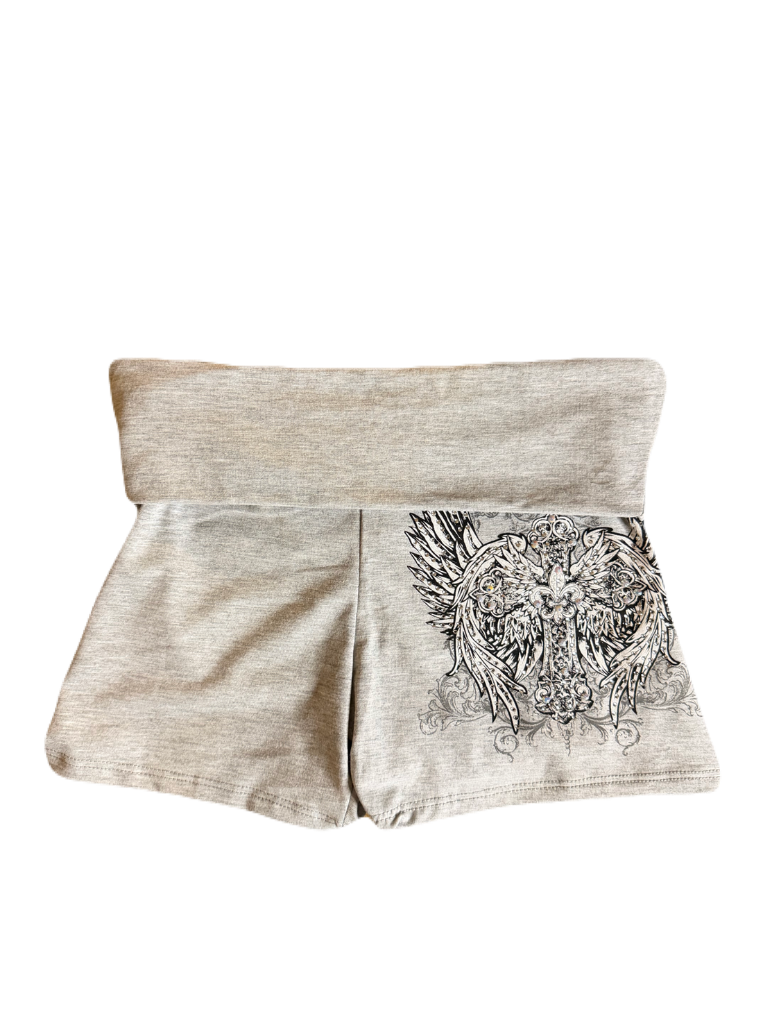 Heaven’s curse foldover mini shorts