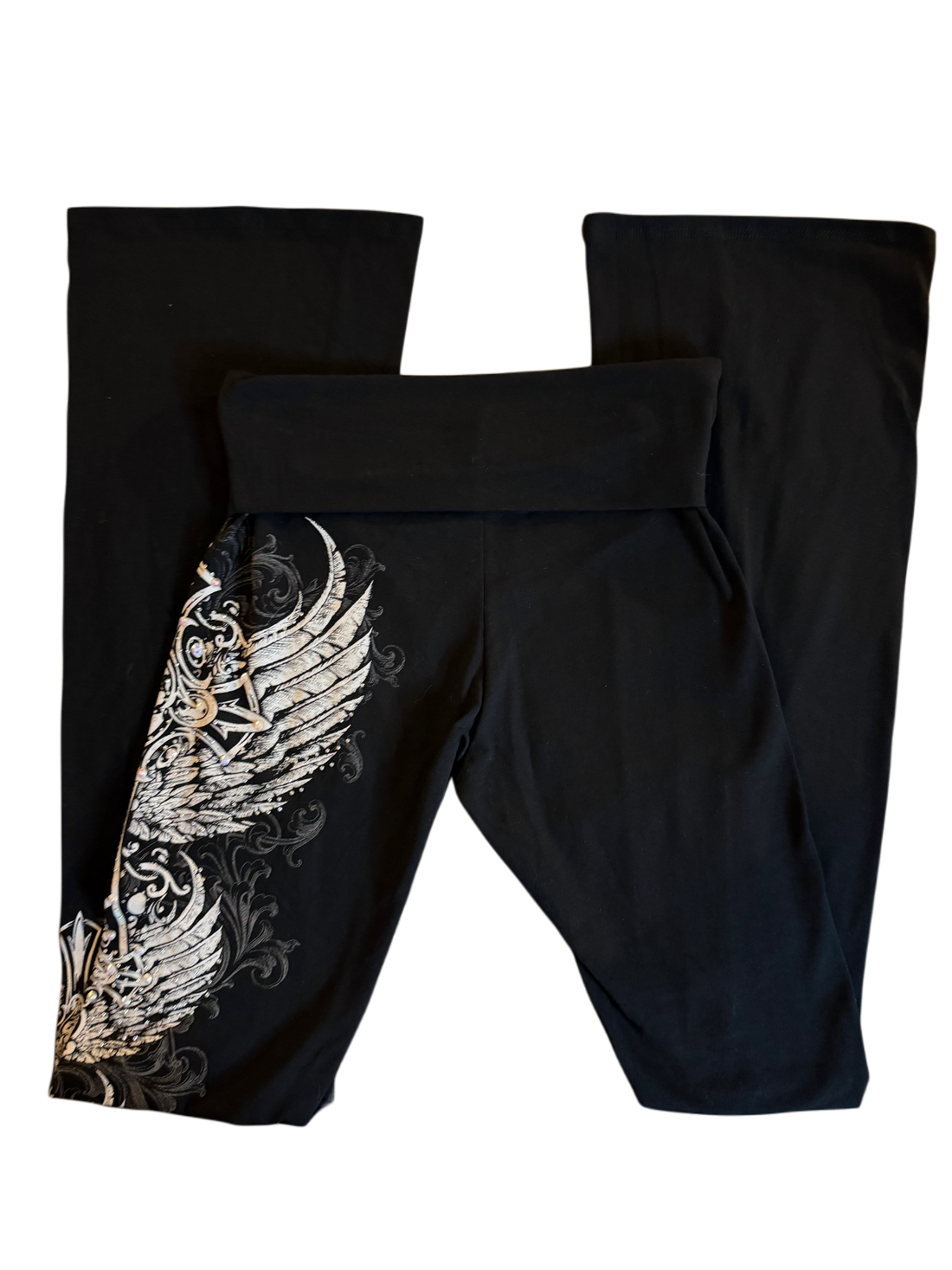 Crystelle foldover flared leggings