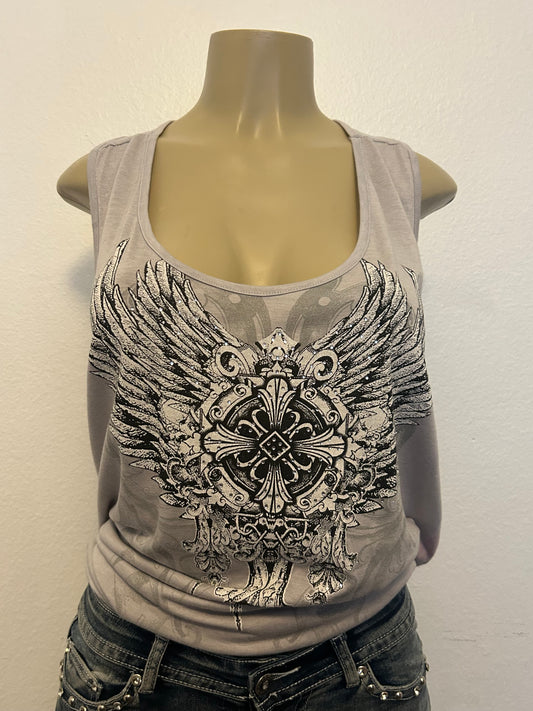 Plus size rhinestone top