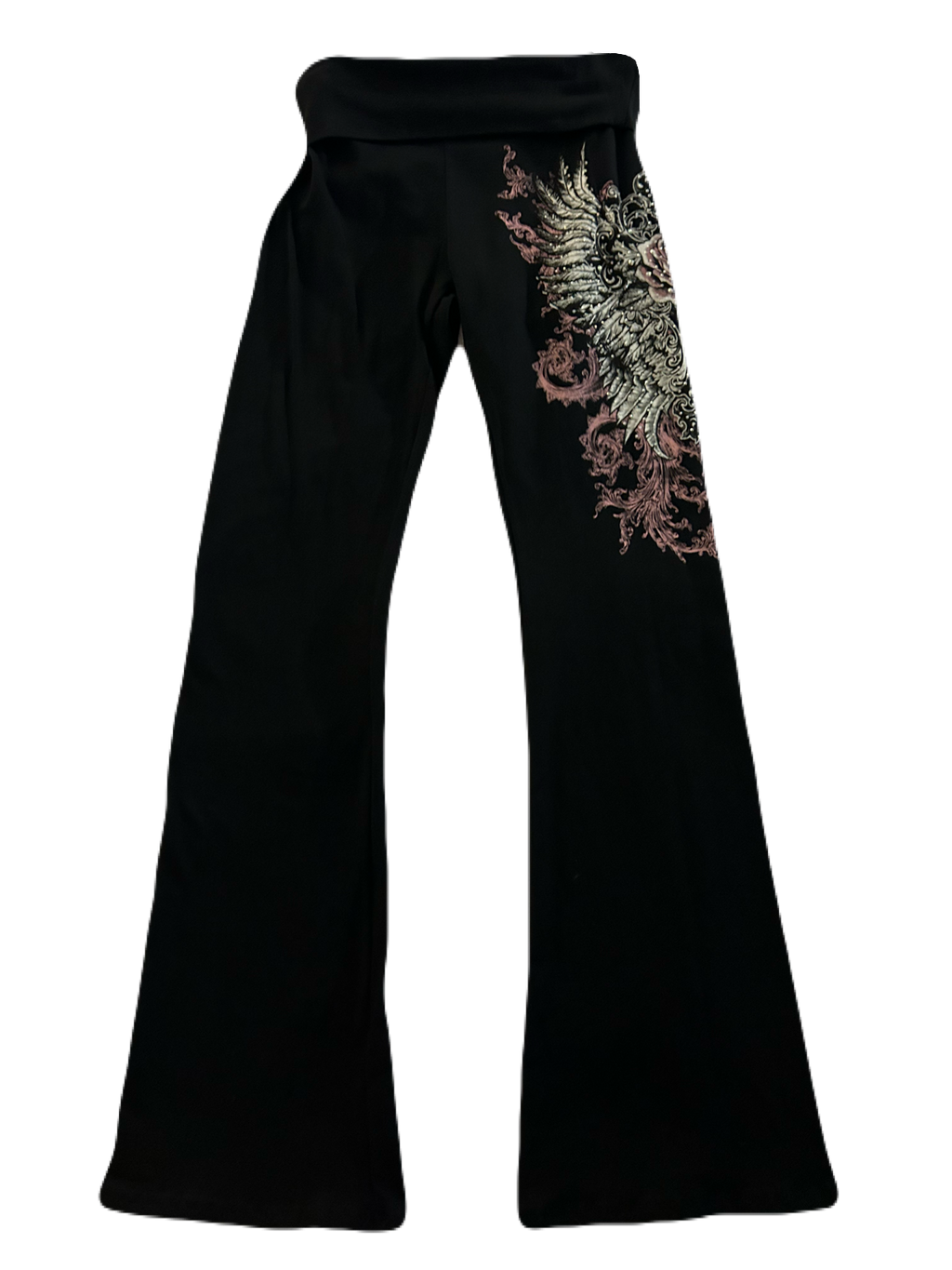 Pink panther foldover leggings