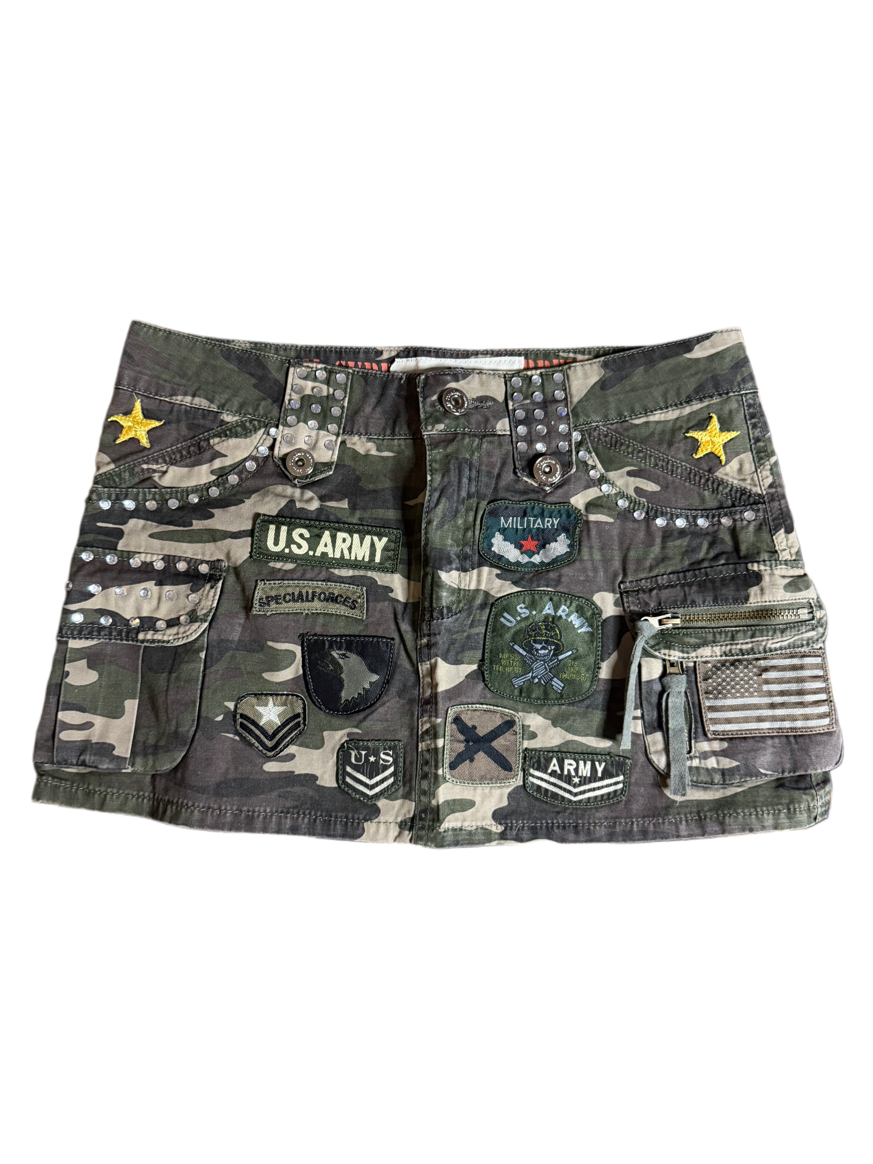 Mini army skirt